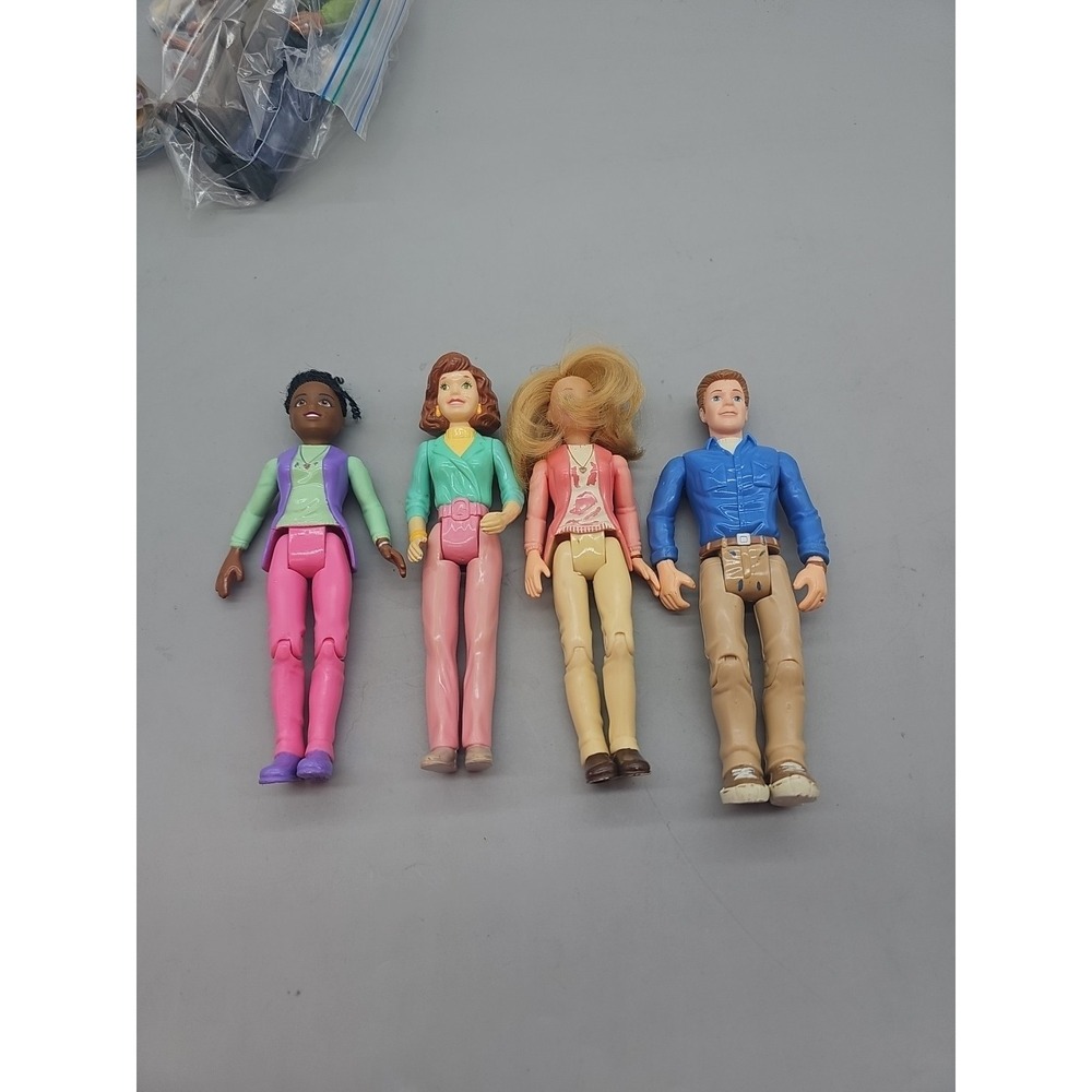 Fisher Price Loving Family Dollhouse family Dad And Mom Lot Of 4 African America